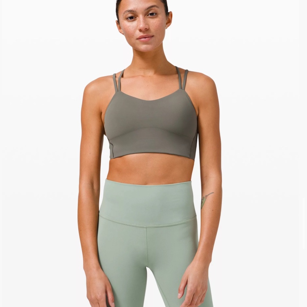 Lululemon Like A Cloud long line bra with Light Support- B/C cup Grey Sage